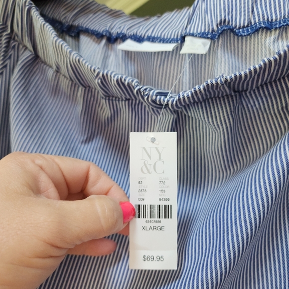 NY&Co Off the Shoulder Dress Floral Embroidery NWT Size XL - Picture 4 of 5